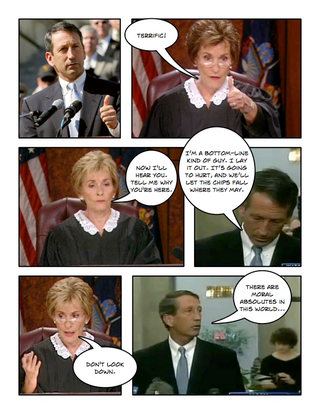 Illustration for article titled Comic Confrontations: Judge Judy Vs. Mark Sanford